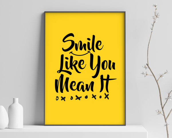 The Killers Smile Like You Mean It Lyric Art Poster Print Snippy Cow 7136