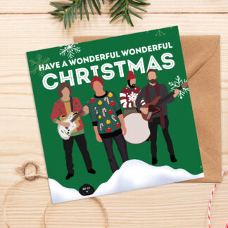 Wonderful Wonderful Christmas Green - The Killers Christmas Card (10 Pack)