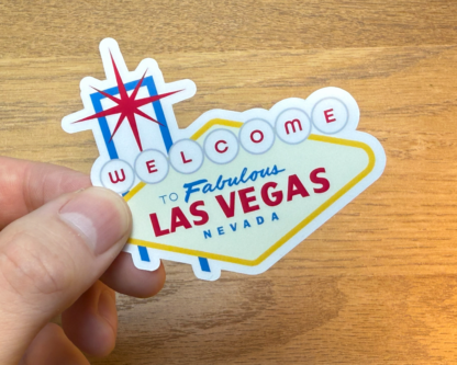 Welcome to Las Vegas Vinyl Sticker - Splash-Resistant Minimalist Design