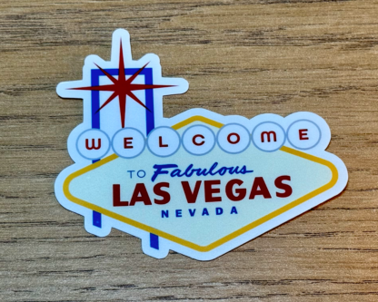 Welcome to Las Vegas Vinyl Sticker - Splash-Resistant Minimalist Design - Image 2