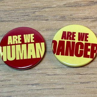 The Killers Pin Badge Set - "Are We Human?" & "Are We Dancer?" 38mm Button Badge