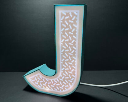 Personalised Letter LED Desk Light with Dance Mode & App Control for Vibrant Colours - Image 2