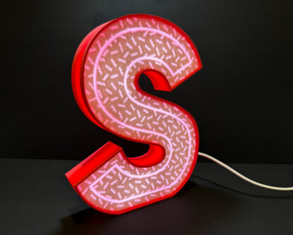 Personalised Letter LED Desk Light with Dance Mode & App Control for Vibrant Colours - Image 3