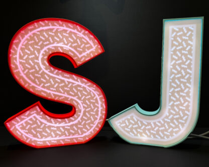 Personalised Letter LED Desk Light with Dance Mode & App Control for Vibrant Colours - Image 10